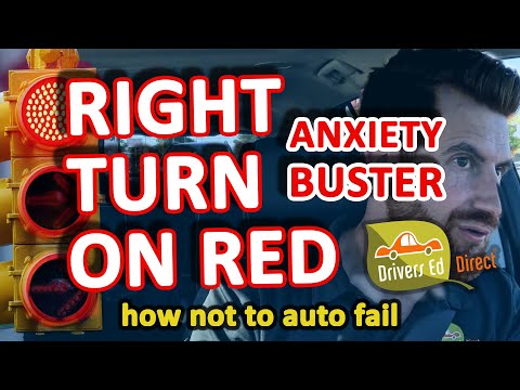 Right Turn on a Red Light - The Right on Red Auto Fail Every Driver Should Know to Pass the DMV Test