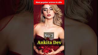 Top 5 most popular beautiful actress in ullu series 😍#shorts #youtubeshorts