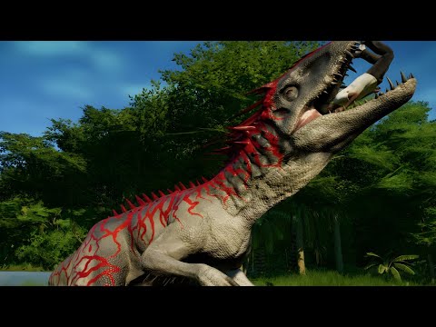 JWE Gameplay: Indominus Rex vs. Mamenchisaurus and Guests!