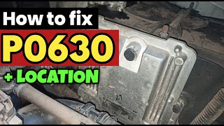 P0630 | p0630 vin not programmed or mismatch | code p0630 | p0630 obd2 | dtc p0630
