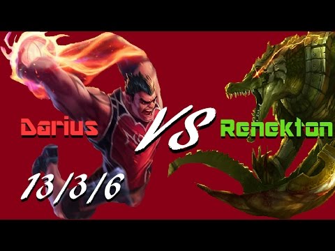 [BennyJohnson] Darius Vs Renekton gameplay only (Patch 7.5)