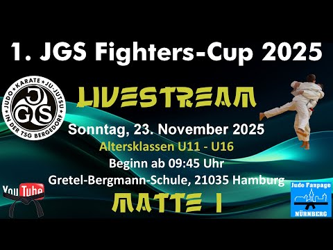 Matte 1 - TAG 2 - 1. JGS Fighters-CUP 2025 - 23.11.2025 - Judo Fanpage Nürnberg