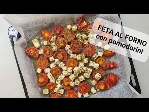 FETA AL FORNO CON POMODORINI, facile, light e gustosa