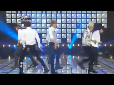 [CUT]120907 C-Clown Barom Yu rap parts in solo @ Music Bank