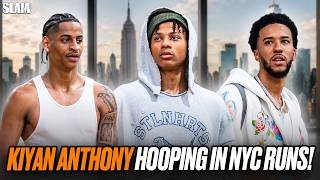 KIYAN ANTHONY HOOPING With Jeremiah Fears & Boogie Fland Watching 🚨🔥