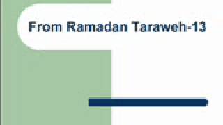 From Ramadan Taraweh-13تراويح رمضان