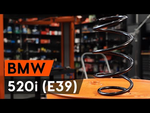 How to change front springs / front coil springs on BMW 520i (E39) [TUTORIAL AUTODOC]