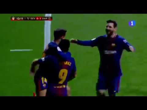 Zusammenfassung Tore Spanischer Pokal, 21-04-18 Sevilla 0: 5 Barcelona