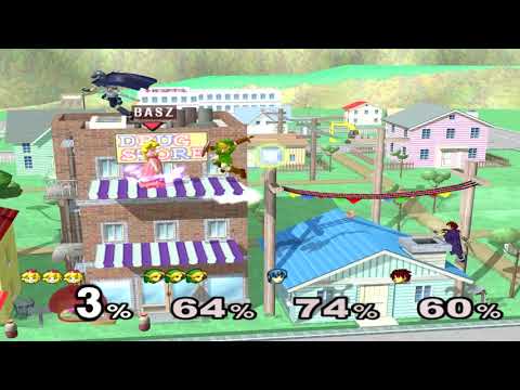 Super Smash Bros Melee (GCN) Melee VS Stock Match #24
