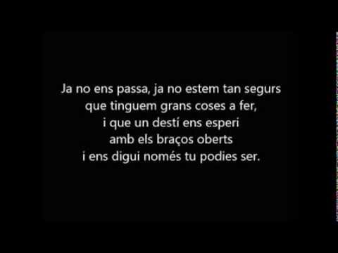 Els Amics de les Arts - Ja no ens passa  (amb lletra)