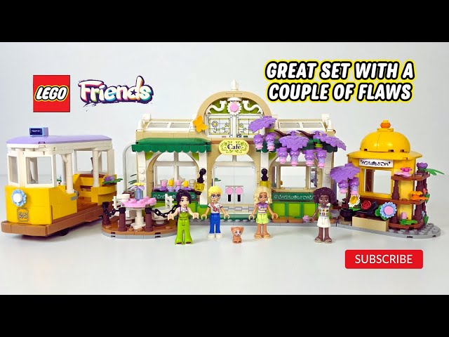 Vídeo relacionado con LEGO Friends Café Botánico y Floristería de Juguete - 4 Mini Muñecos, Figura de Gato, Tranvía y Accesorios de Cocina Inc. Pasteles, Tazas y Tetera - Regalo de Cumpleaños para Niñas de 9+ Años 42671