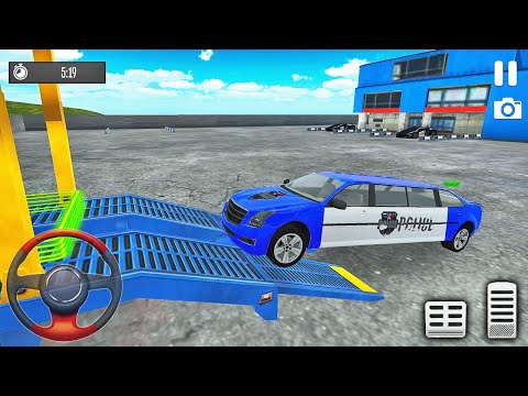 US Police Multi Level Car Transporter Truck 2021 - Android Gameplay