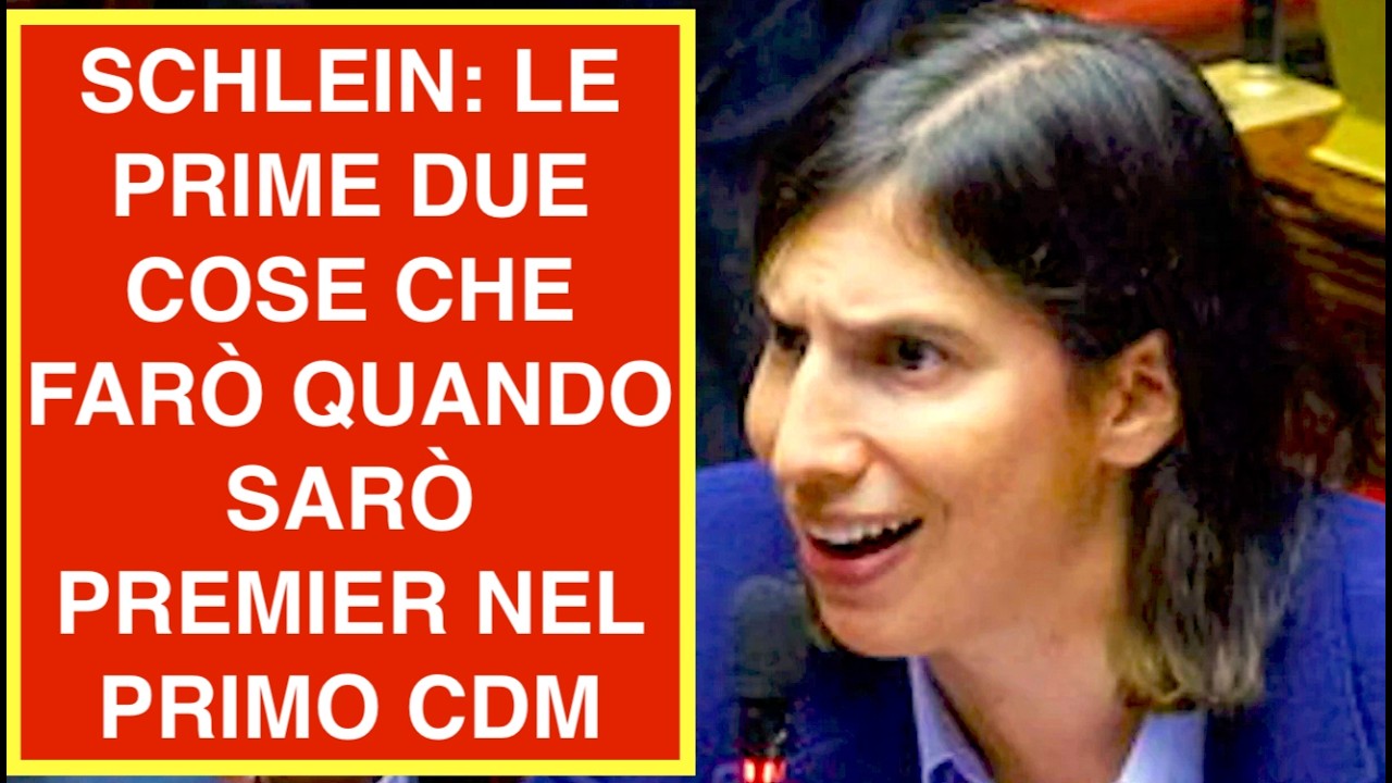 SCHLEIN: LE PRIME DUE COSE CHE FARÒ QUANDO SARÒ PREMIER NEL PRIMO CONSIGLIO DEI MINISTRI