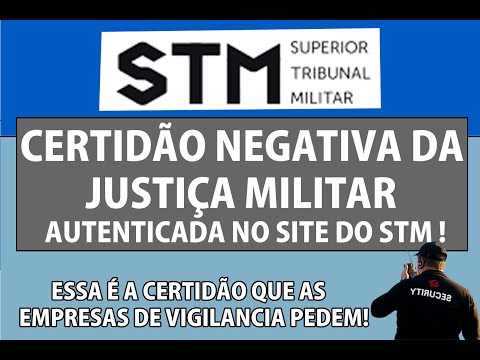 Vídeo: Certidão STM: dúvidas sobre emissão e consulta