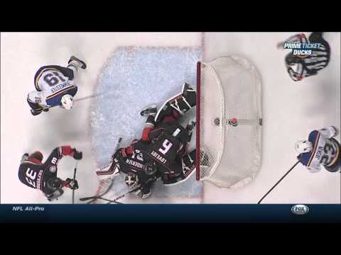 Alexander Steen rocket one timer slapshot PPG 3-3 St. Louis Blues vs Anaheim Ducks Jan 2 2015 NHL