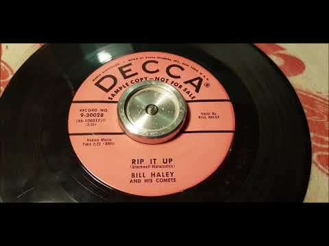 Bill Haley - Rip It Up - 1956 Rock N Roll - DECCA 9-30028
