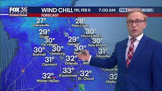 Orlando Weather Forecast: 20s and 30s wind chill returning