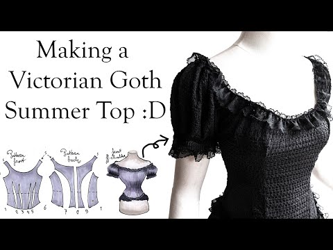I made a goth Victorian summer top :D in the atelier of Somnia Romantica