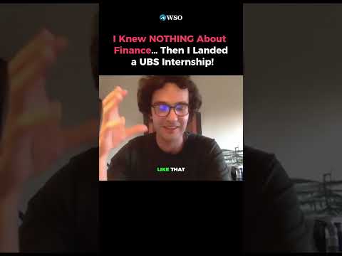 I Knew NOTHING About Investment Banking… But I Got Into UBS!