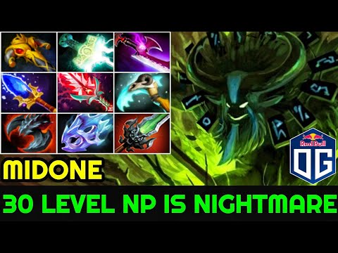 Midone [Nature's Prophet] 30 Level NP is Nightmare Full Slotted Raid Boss 7.24 Dota 2