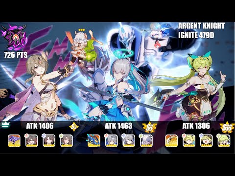 Honkai Impact 3rd : EX Abyss Nirvana 479D : AKA (IGNITE) 726 Pts : , SpA(S3), HoTr(SS0), CN(SSS)