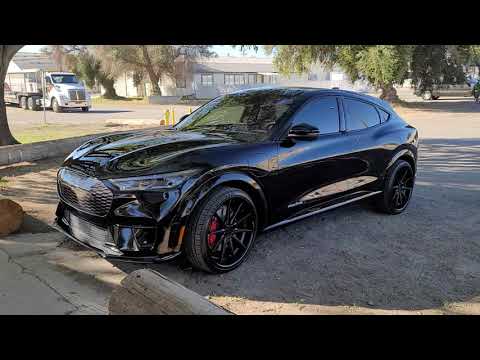 2021 Ford Mustang Mach-E GT Extended/Ferrada 22\" FR4 Wheels Video/Photo shoot in Southern California