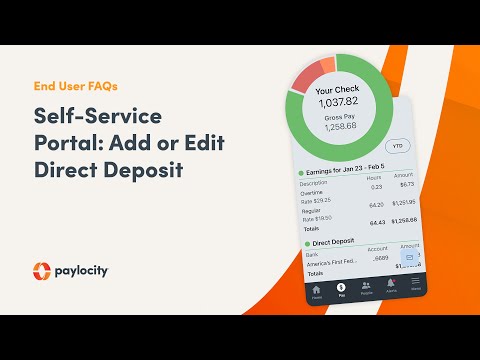 How to Set Up Direct Deposit in Paylocity