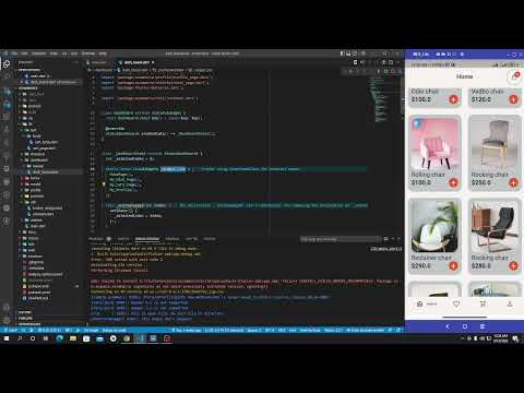 Furniture eCommerce mobile app design with provider flutter