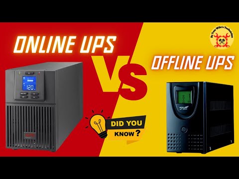 Online UPS vs Offline UPS, Full Form Working Principle Uninterruptible Power Supply Difference Block