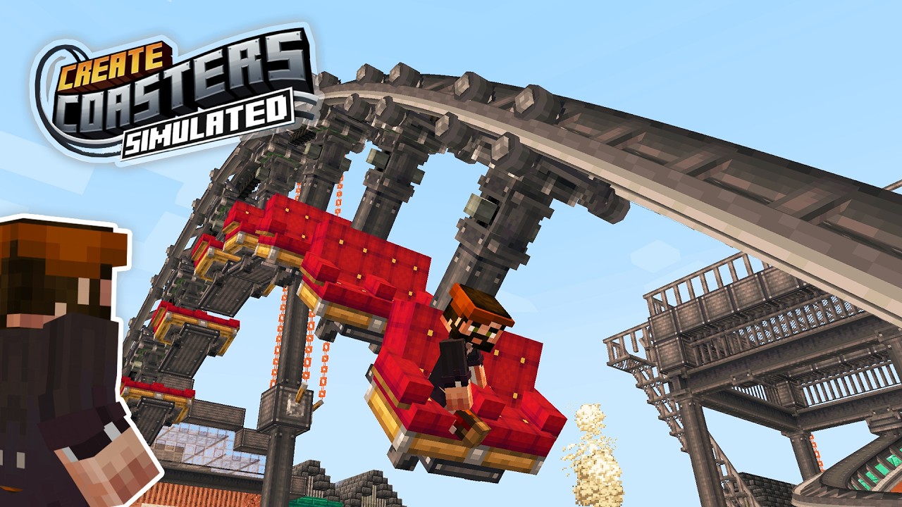REAL roller coasters in Minecraft Create Mod!