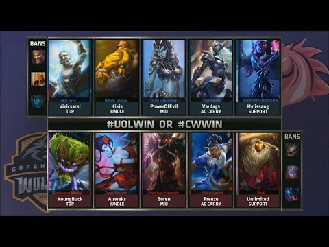 UOL vs CW Game 1 Highlights - UNICORNS OF LOVE vs COPENHAGEN WOLVES - Week 2 EU LCS SUMMER 2015