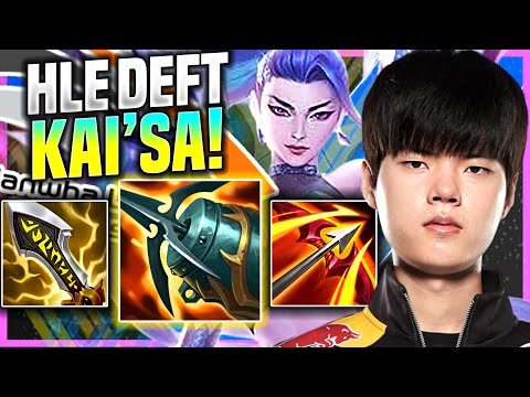 DEFT WORLD CLASS KAI'SA WITH NEW ITEMS! - HLE Deft Plays Kai'Sa ADC vs Samira! | Preseason 11
