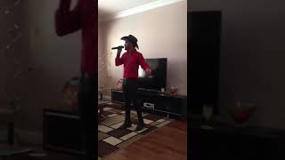 Chase Brown sings The National Anthem