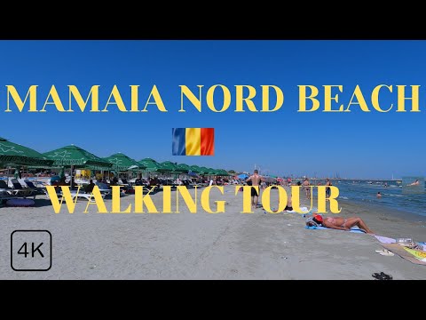 Mamaia Nord Beach walking tour Romania Beach Walk Constanta Marea Neagra