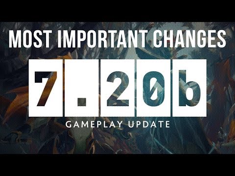 Dota 2 NEW 7.20b Patch GAMEPLAY UPDATE - MOST IMPORTANT CHANGES!
