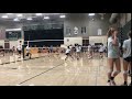 Gwyneth May (RS/Oppo) Big kill at the Hoover HS pre-season scrimmage.
