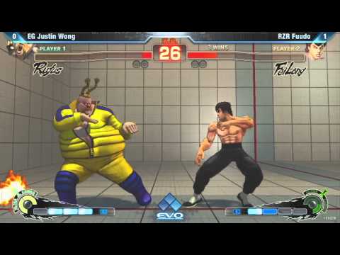 [EVO 2012 SSFIV AE Top 32] EG Justin Wong (Rufus) vs RZR Fuudo (Fei Long)