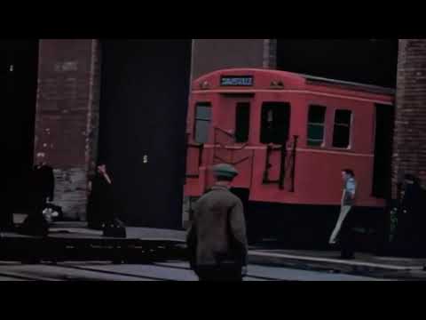 Toronto receiving the first TTC subway cars from England in 1953