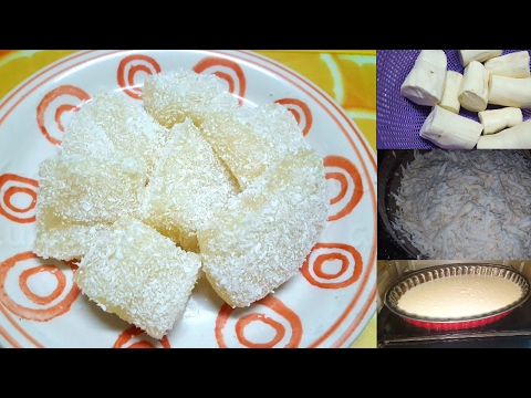 [Mauritian Cuisine] Recette Galettes de Manioc | Mauritian Cassava Cake | Gateau Manioc (Pudding)