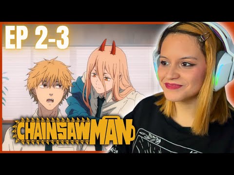 CONOCEMOS A POWER Y AKI⚡Chainsaw Man REACCION 1x02- 1x03 (Ep 2-3) [Español Latino]