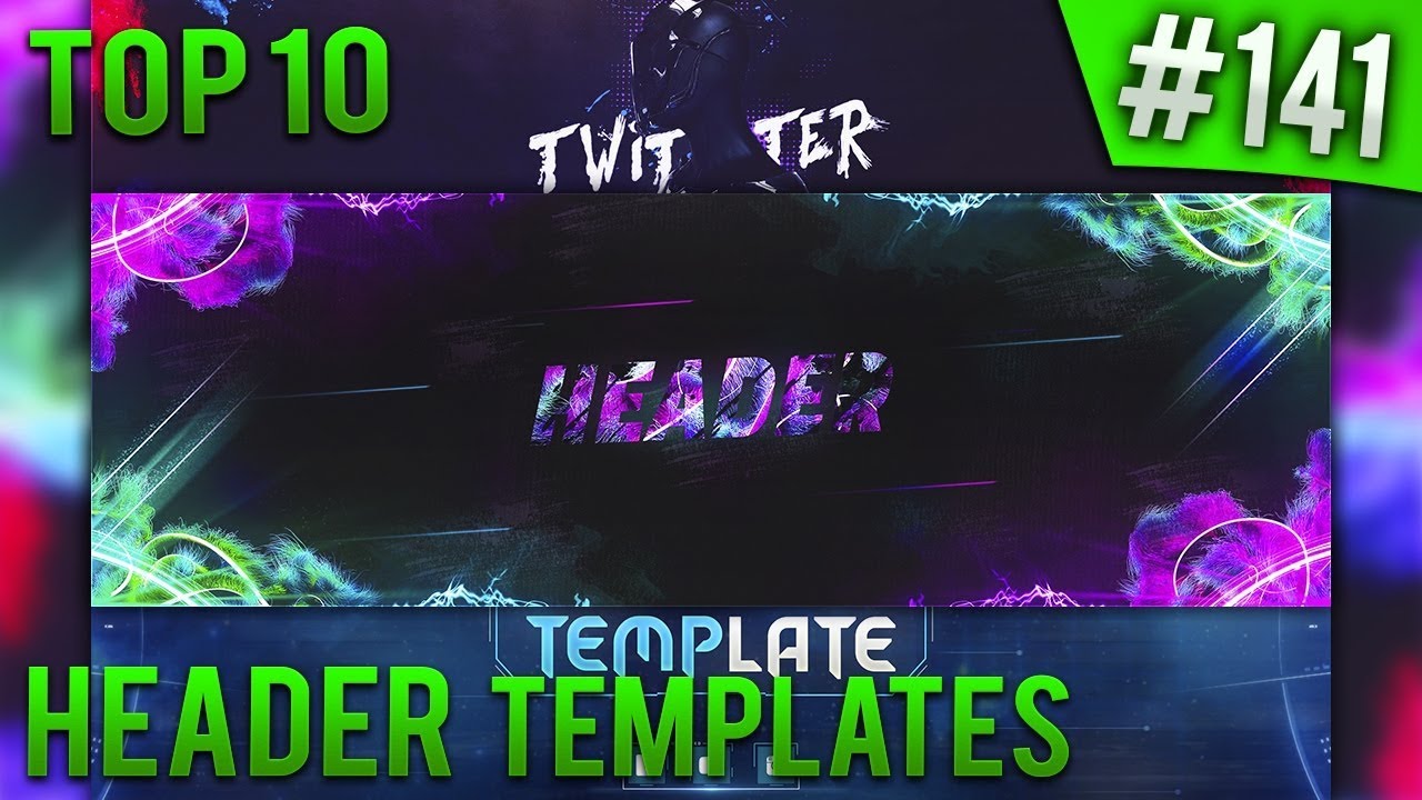 TOP 10 Twitter header templates #141 (Free download)