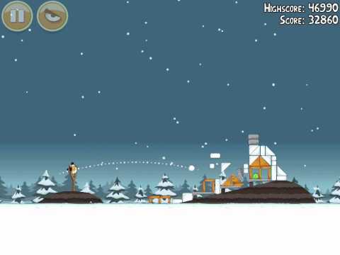 Seasons Greedings 1-19 | Score 46650 | Angry Birds Seasons
