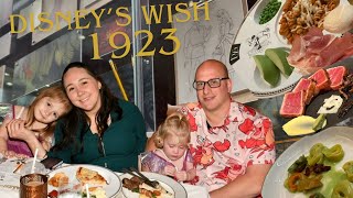 1923 Dining Review | Disney Wish Cruise Experience 🚢🍽️