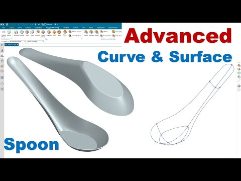 Siemens NX Tutorials #47 | Advanced Curve & Surface - Design Spoon - 3D Excercises | NX CAD / CAM