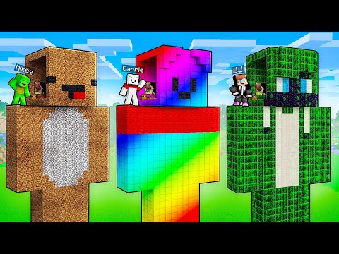 JJ vs Mikey vs Carrie: STRANGE STATUE BATTLE in Minecraft - Maizen