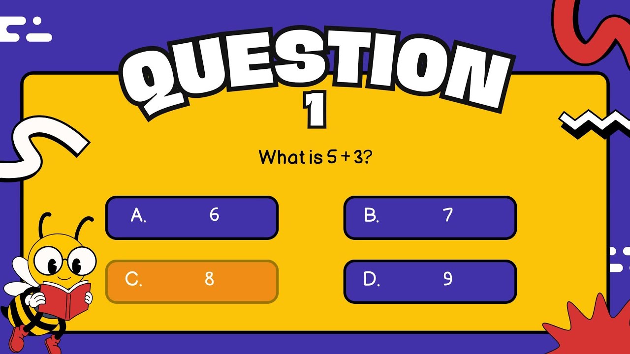 Fun Math Quiz for Kids | Addition, Subtraction, Multiplication & Division Practice