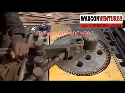 Waxcon Single Phase Bar Bending Machine