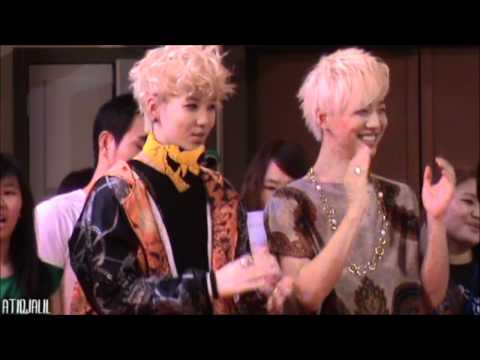 120114 Bang and Zelo Showcase in Malaysia - reaction to fan singing