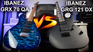 Video thumbnail for Ibanez GRG121DX VS Ibanez GRX70QA - Guitar Battle #26 by Artyom Reborn