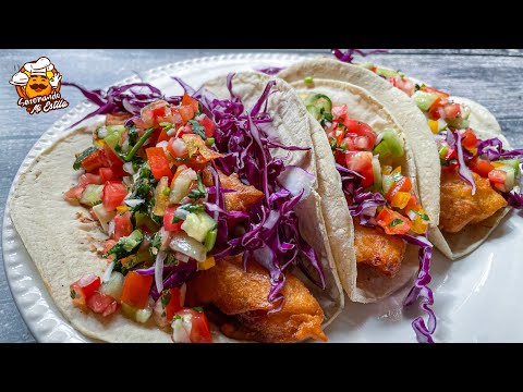 Tacos de pescado Sazonando a mi Estilo